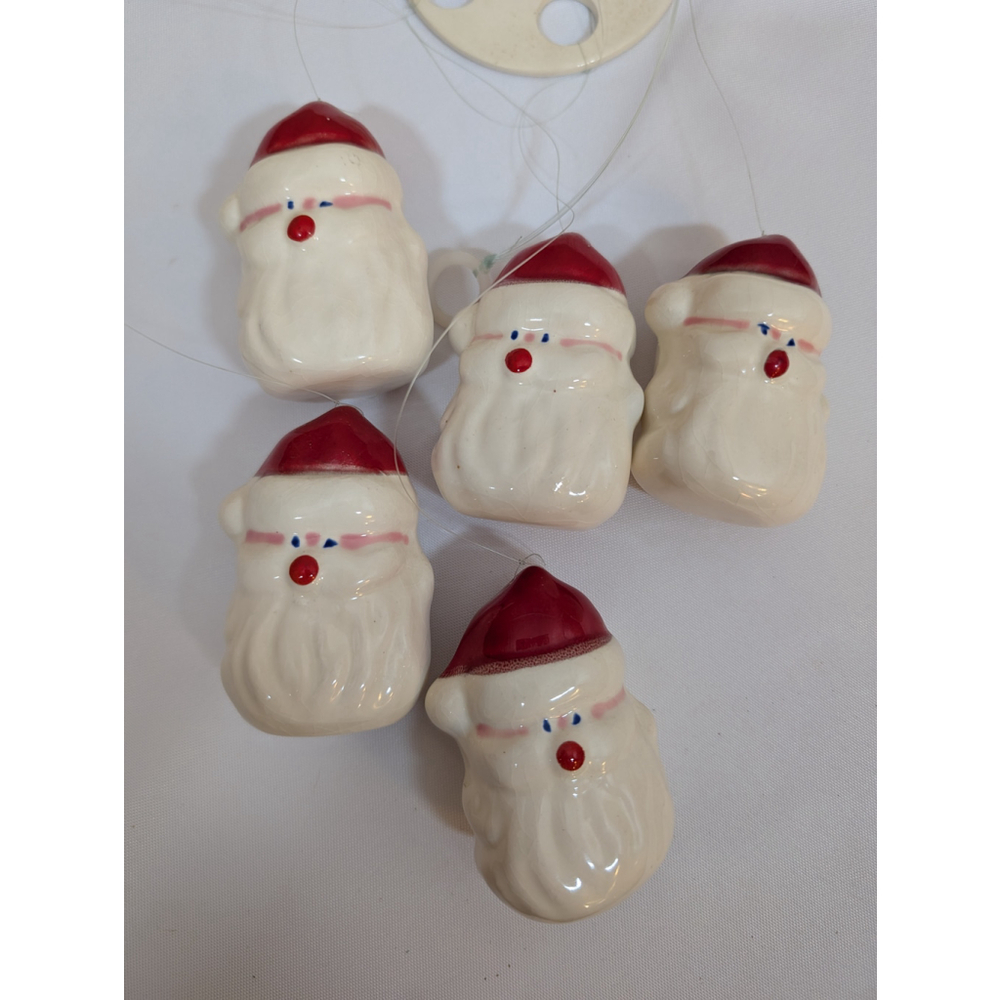 Vintage Christmas Santa Head Mobile - Picture 2 of 7